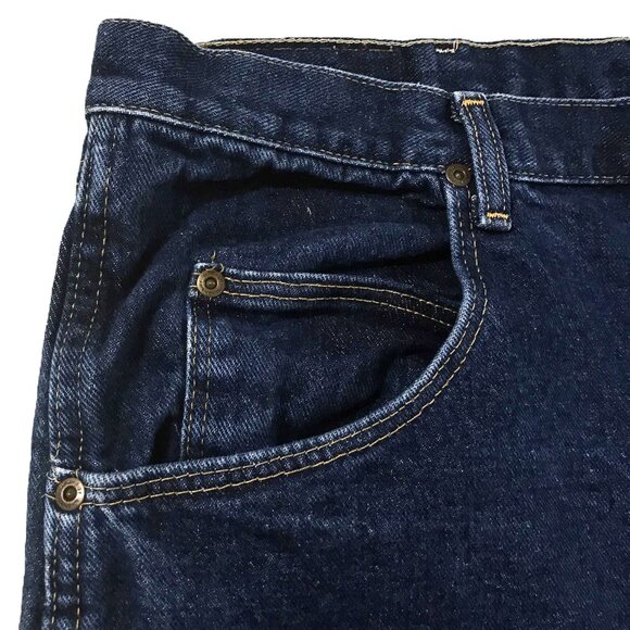 Wrangler Rugged Wear Relaxed Fit Blue Denim Jeans Tag Size 38x32 - Picture 4 of 11